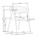 Стул HALMAR K426 серый/черный
